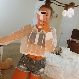 White see through pullover!!